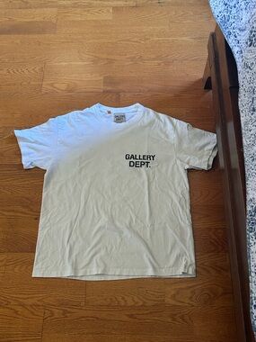 Gallery Dept White Short-Sleeve Logo Tee